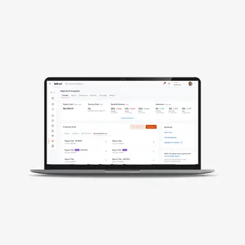 Reports & Analytics main dashboard from TriNet