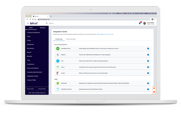 TriNet’s Integration Center dashboard